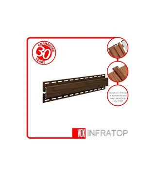 H-планка VOX Infratop, Горіх, 3,5 м, 5 шт