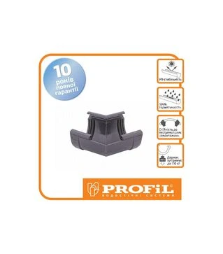 Кут PROFiL внутрішній 130/100, Графітовий 135&deg;