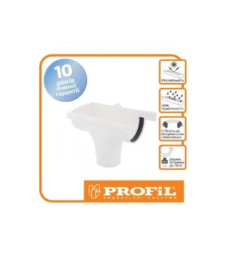 Воронка PROFiL левая 130/100, Белая