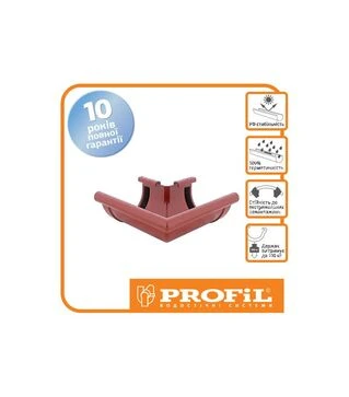 Угол PROFiL наружный 90/75, Кирпичный 90&deg;