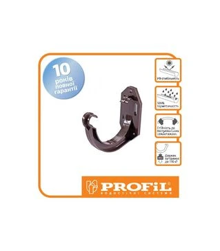 Тримач ринви PROFiL пластиковий універсальний 90/75, Коричневий