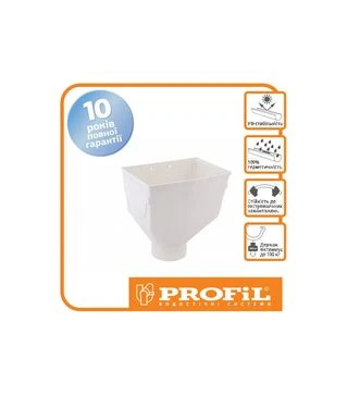 Горло ринви PROFiL універсальне 130/100, Графітове