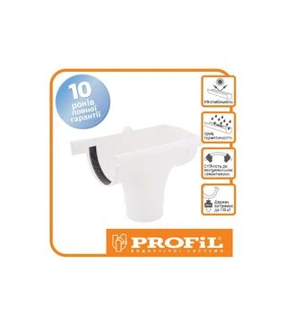 Воронка PROFiL правая 90/75, Белая