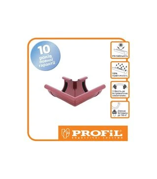 Кут PROFiL зовнішній 130/100, Червоний 90&deg;