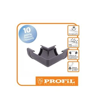 Кут PROFiL внутрішній 130/100, Графітовий 90&deg;