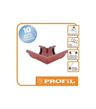 Кут PROFiL зовнішній 130/100, Цегляний 90&deg;