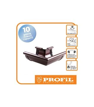 Угол PROFiL наружный 130/100, Коричневый 90&deg;