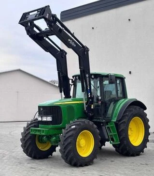 Трактор John Deere 6820 с фронтальным погрузчиком Trima, 2002 г.в, б/у