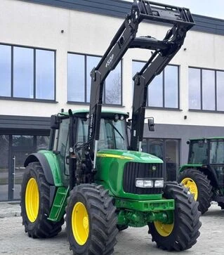 Трактор John Deere 6820 с фронтальным погрузчиком Trima, 2002 г.в, б/у