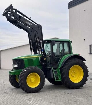 Трактор John Deere 6820 с фронтальным погрузчиком Trima, 2002 г.в, б/у