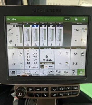 Гусеничный трактор John Deere 9620 RX, 2016 г.в, 5731 м/ч, б/у
