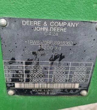 Трактор гусеничний John Deere 8370RT, 2018 р.в, 5151 м/год, б/в
