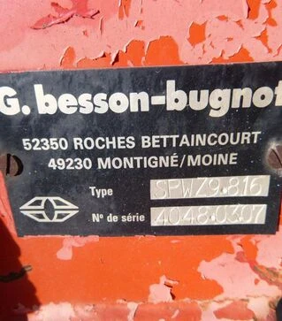 Плуг поворотний Gregoire Besson SPW Z9, 6-корпусний, б/в