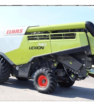 Зерноуборочный комбайн Claas Lexion 740, 2017 г.в, 1104 м/ч, б/у