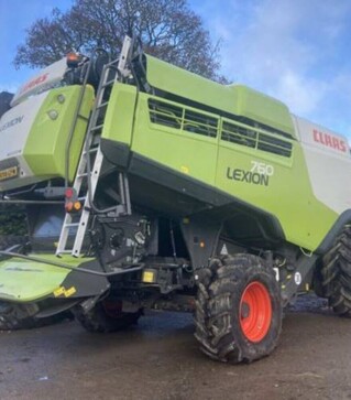 Зерноуборочный комбайн Claas Lexion 760, 2016 г.в, 1875 м/ч, б/у