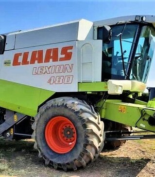 Зерноуборочный комбайн Claas Lexion 480, 2001 г.в, 3064 м/ч, б/у