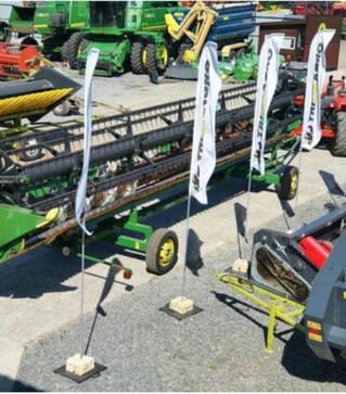 Жатка зерновая John Deere 630F HydraFlex, 2005 г.в., б/у