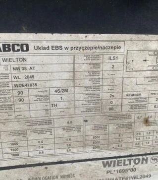 Прицеп-зерновоз Wielton NW 38 AT, 2004 г.в, б/у