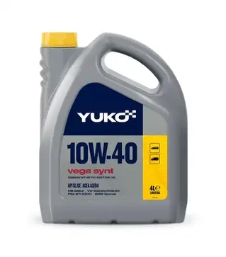 Моторна олива Yuko VEGA SYNT 10W-40, 4 л