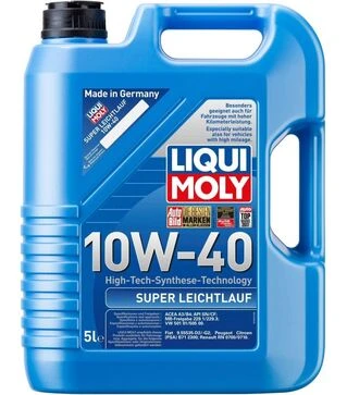 Моторна олива Liqui Moly Super Leichtlauf 10W-40, 5 л