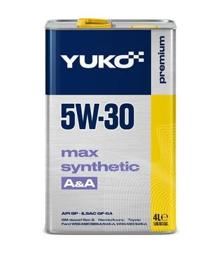 Моторна олива VUKO MAX SYNTHETIC A&amp;A 5W-30 API SP, 4 л