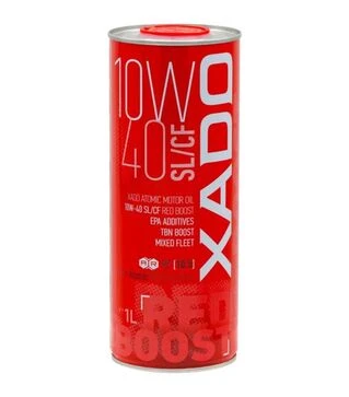 Моторна олива XADO Atomic Oil Red Boost 10W-40, SL/CF, 1 л