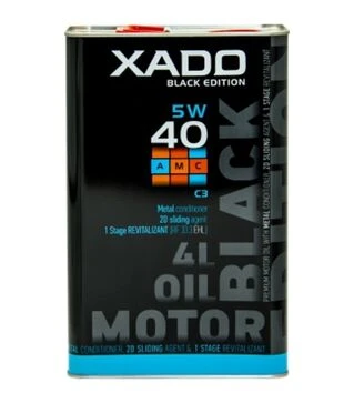 Моторна олива XADO Atomic Oil Black Edition AMC 5W-40 C3, 4 л