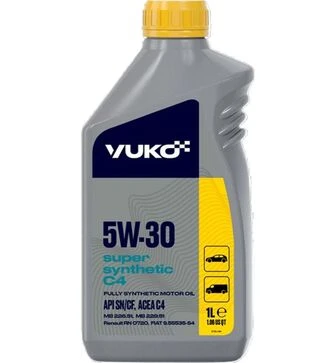 Моторное масло Vuko Super Synthetic 5W-30 C4 API SN/CF, 1 л
