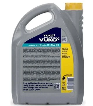 Моторна олива Vuko Super Synthetic 5W-30 С4 API SN/CF, 5 л