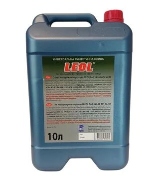 Моторное масло LEOL Лидер 5W-40, API SL/CF, 10 л