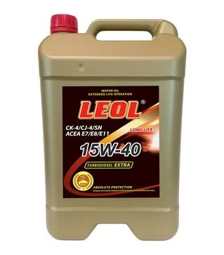 Моторна олива LEOL Turbodiesel Extra 15W-40, API CK-4/CJ-4/SN, ACEA E7/E8/E11, 10 л