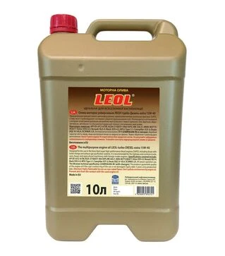 Моторна олива LEOL Turbodiesel Extra 15W-40, API CK-4/CJ-4/SN, ACEA E7/E8/E11, 10 л