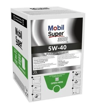 Моторна олива MOBIL SUPER 3000 Х1, 5W40, BAG-IN-BOX 20 л