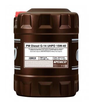 Моторна олива Pemco Diesel G-14 UHPD 15W-40, 20 л