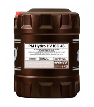 Гидравлическое масло PEMCO Hydro HV ISO 46 Longlife, 20 л