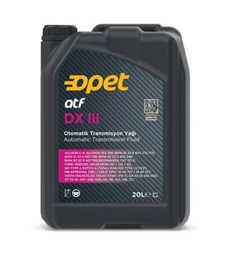 Трансмісійне мастило Opet ATF DX III, 20 л