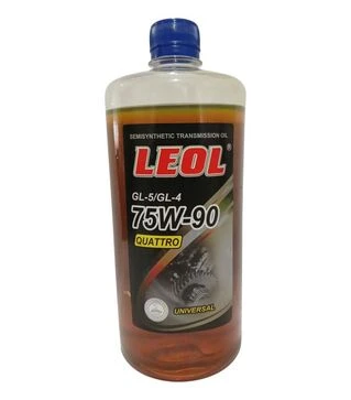 Трансмісійне мастило LEOL QUATTRO 75W-90, API GL-4/GL-5 універсал, 1 л (0,9 л)