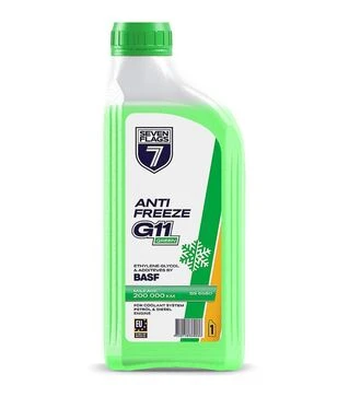 Антифриз 7FLAGS G11 зелений, 1 л