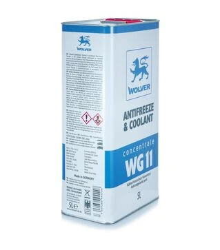 Антифриз WOLVER ANTIFREEZE &amp; COOLANT CONCENTRATE (WG11) синій, 5 л