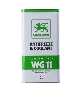 Антифриз WOLVER ANTIFREEZE &amp; COOLANT CONCENTRATE (WG11) зелений, 5 л