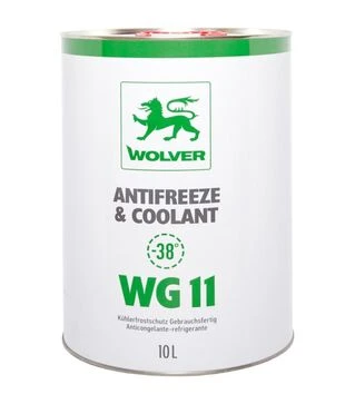 Антифриз WOLVER ANTIFREEZE &amp; COOLANT (WG11) зелений, 10 л