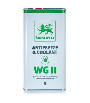 Антифриз WOLVER ANTIFREEZE &amp; COOLANT (WG11) зелений, 5 л