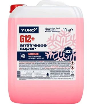Антифриз VUKO Antifreeze -32 (Super G12+) красный, 10 л