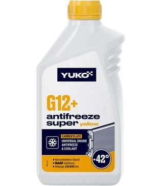 Антифриз VUKO Antifreeze -40 (Super G12+) желтый, 1л
