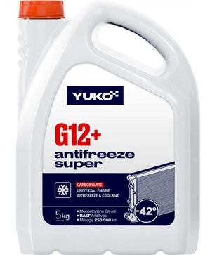 Антифриз VUKO Antifreeze -40 (Super G12+) красный, 5 л