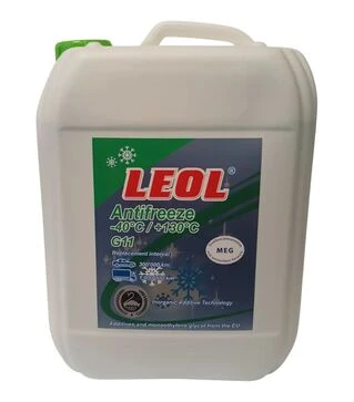 Антифриз LEOL G11, -40&deg;C, зеленый, 10 л