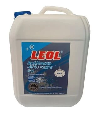 Антифриз LEOL G11 -40&deg;C, синій, 10 л (10 кг)