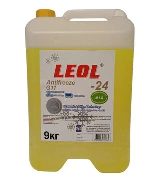 Антифриз LEOL G11 -24&deg;C, желтый, 9 кг