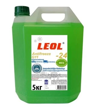 Антифриз LEOL G11 -24&deg;C, зелений, 5 кг