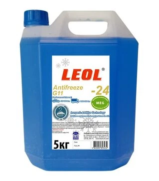 Антифриз LEOL G11 -24&deg;C, синий, 5 кг
